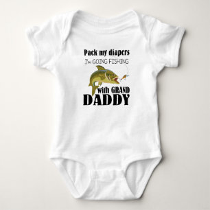 Grandpa's Fishing Buddy Baby Bodysuit - Romper