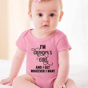 Grandpa's Girl Baby Bodysuit