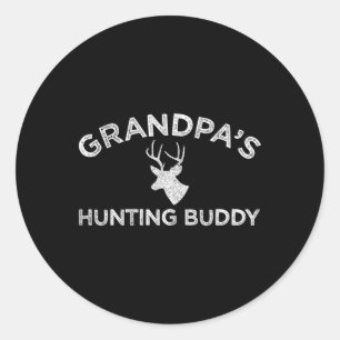 Grandpa's Hunting Buddy Fun Deer Hunting Classic Round Sticker