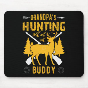 Grandpa's Hunting Buddy Grandson Hunting Buddies Mouse Pad
