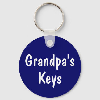 Grandpa's Keys Keychain
