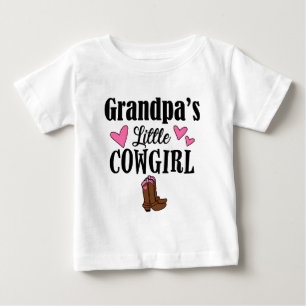 GRANDPA'S LITTLE COWGIRL BABY T-Shirt