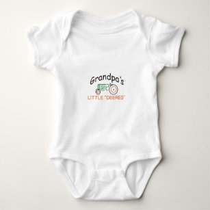 Grandpas Little Deeres Baby Bodysuit
