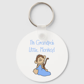 Grandpa's Little Monkey - Blue Tshirts and Gifts Keychain