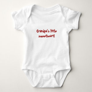 Grandpa's little sweetheart! baby bodysuit