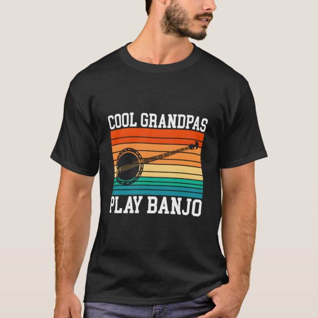 Grandpas Play Banjo Grandpa T-Shirt (Front)