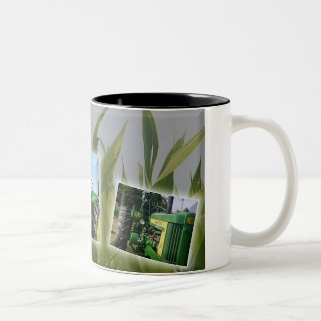 Grandpa's Tractor Two-Tone Coffee Mug (Right)