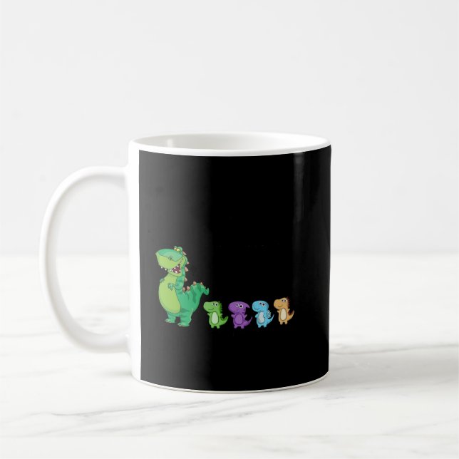 Grandpasaurus And Kids Personalized  Coffee Mug (Left)