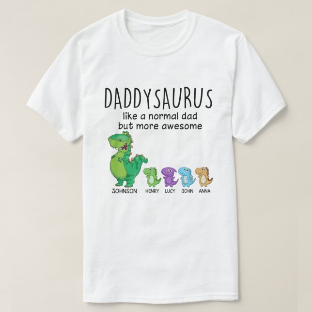 Grandpasaurus And Kids Personalized Shirt (Design Front)