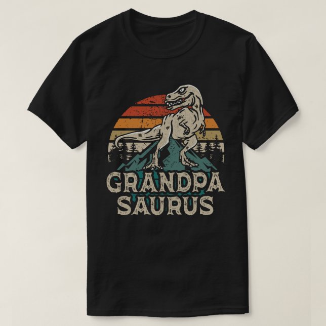 Grandpasaurus Dinosaur Grandpa Saurus Father's Day T-Shirt (Design Front)