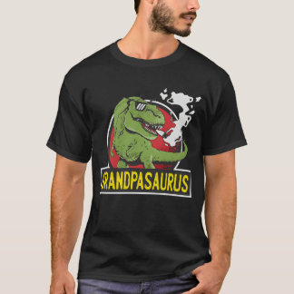 Grandpasaurus SmokingRe Dinosaur Grandpa friends T-Shirt