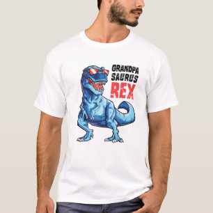 Grandpasaurus T rex Dinosaur Grandpa Saurus Family T-Shirt