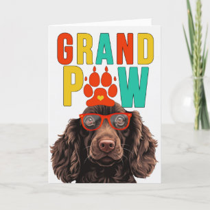 GrandPAW Boykin Spaniel GrandDOG Grandparents Day Holiday Card