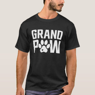 GrandPaw Dog Cat Lover Proud Grandpa Family Humour T-Shirt
