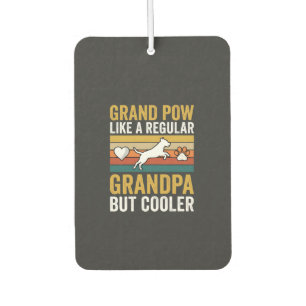 Grandpaw Grandpa Dog Lover Retro Air Freshener