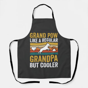 Grandpaw Grandpa Dog Lover Retro Apron