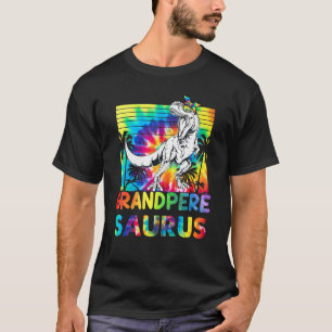 Grandperesaurus Rex Mom Dinosaur Grandpere Saurus T-Shirt