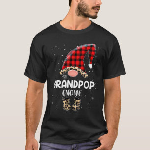 Grandpop Gnome Buffalo Plaid Matching Family Chris T-Shirt