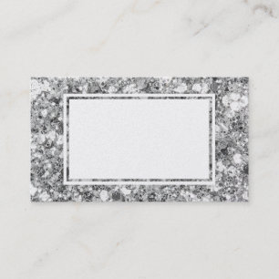 Grands cartes de visite de blanc d'argent