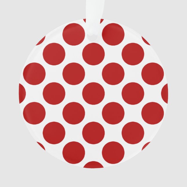 Grands rétros points - rouge et blanc (devant)