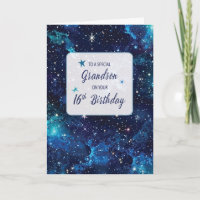 Grandson 16th Birthday Stars in Galaxy Sky