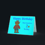 Grandson 2nd Birthday Card<br><div class="desc">Cowboy Teddy Bear card for grandsons 2nd birthday</div>