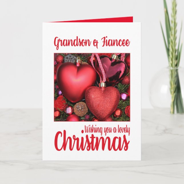 Grandson and Fiancee Lovely Christmas card (Front)
