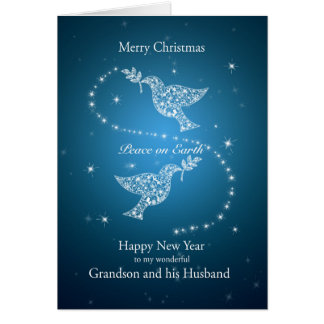 Grandson and his Husband, Doves of Peace Christmas