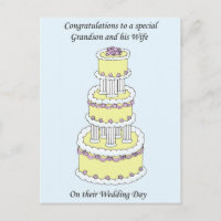 Grandson and Wife Wedding Day Congratulations