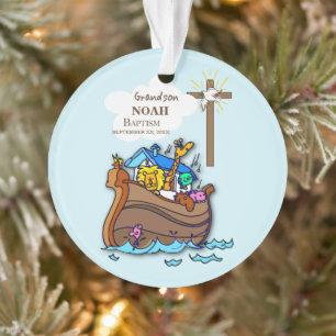 Grandson Baptême Noah's Ark Personnalisé