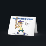 **GRANDSON** BATTER UP/HAVE A HAPPY BIRTHDAY CARD<br><div class="desc">IF YOUR GRANDSON PLAYS OR JUST LIKES BASEBALL I AM SURE HE WILL LOVE GETTING THIS CARD FOR HIS SPECIAL DAY AND THANKS so much for stopping by one of my eight stores. Enjoy him while he is young :)</div>