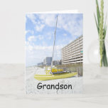 GRANDSON BEACH BIRTHDAY-ENJOY YOUR DAY CARD<br><div class="desc">Let your *GRANDSON* know how much you care and wish him a VERY HAPPY BIRTHDAY doing what HE ENJOYS DOING!</div>
