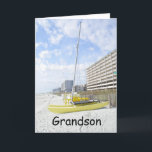 GRANDSON BEACH BIRTHDAY-ENJOY YOUR DAY CARD<br><div class="desc">Let your *GRANDSON* know how much you care and wish him a VERY HAPPY BIRTHDAY doing what HE ENJOYS DOING!</div>