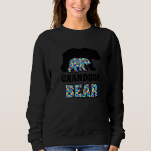 Grandson Bear Autism Awareness   Sweatshirt