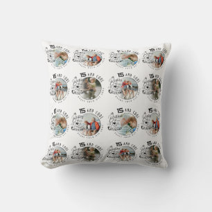 Grandson Birthday Custom Photo Minimalist Throw Pillow
