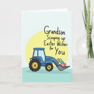 Grandson Easter Wishes Scoop Card
