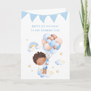 Grandson first Birthday Card