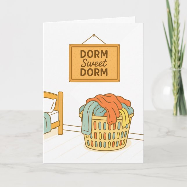 Grandson Funny Back to School with Laundry Basket Card (Front)
