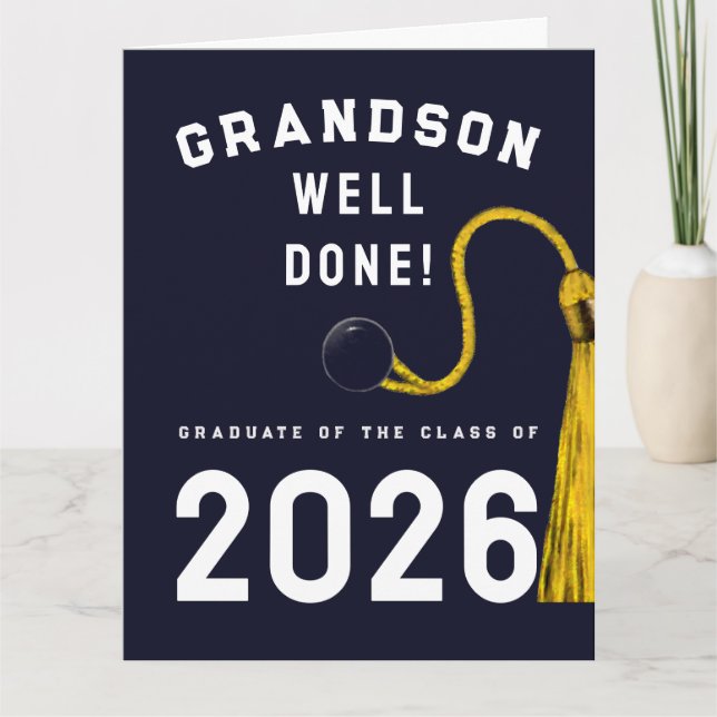 Grandson Graduation 2025 Card (Front)