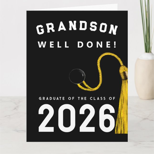 Grandson Graduation 2025 Card (Front)