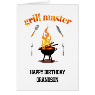 Grandson Grill Master Birthday 