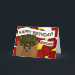 Grandson - Happy Birthday Army Soldier! Card<br><div class="desc">Wish your soldier hero a Happy Birthday with this fun unique birthday card. Personalize it by adding a picture of your hero on the inside. (This design with camouflage soldier works for all rates and ranks.)</div>