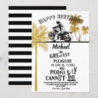 Grandson Happy Birthday Motorcycle Proud 