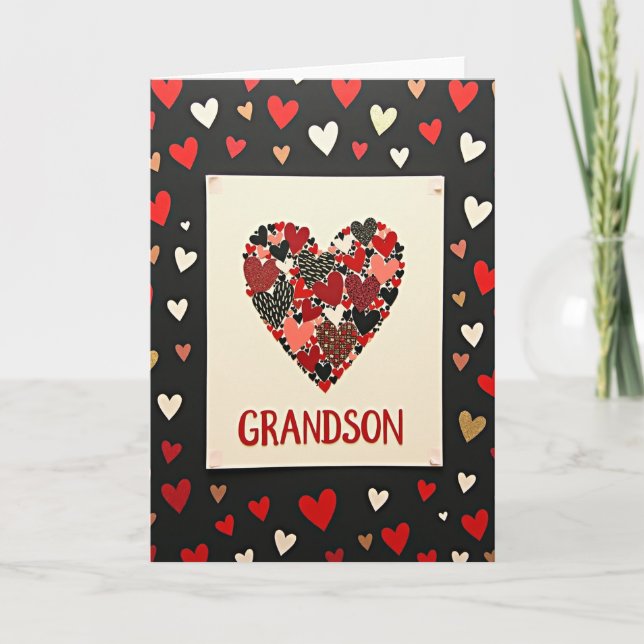 Grandson Heartfelt Love Card (Front)