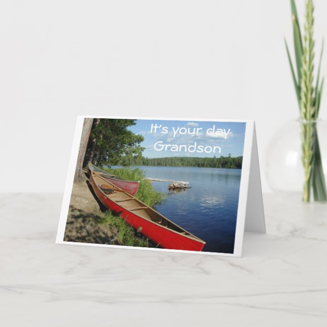 *GRANDSON* HOPE YOUR BIRTHDAY IS ENJOYABLE CARD (Front)