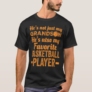 Grandson My Favorite Basketball Player Basketball  T-Shirt