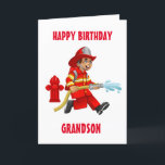 GRANDSON & MY FAVORITE FIREMAN ON BIRTHDAY CARD<br><div class="desc">THANK U FOR STOPPING BY ONE OF MY EIGHT STORES!!!!</div>