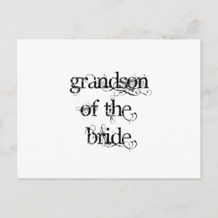 Grandson of the Bride Postcard