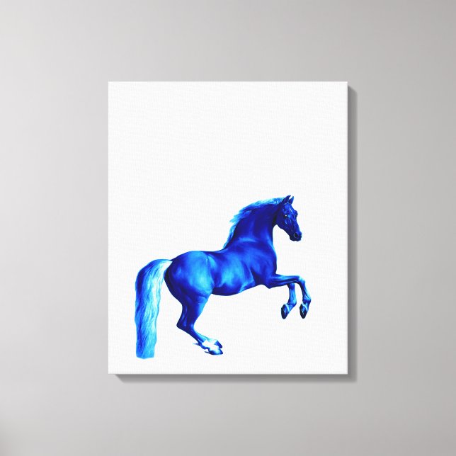 Grandson of the Godolphin Arabian Blu Canvas Print (Front)