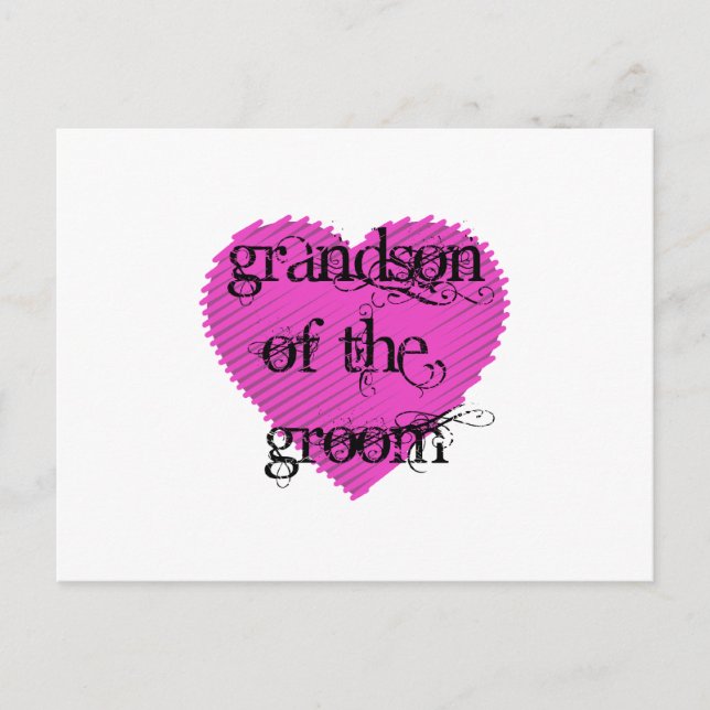 Grandson of the Groom Postcard (Front)